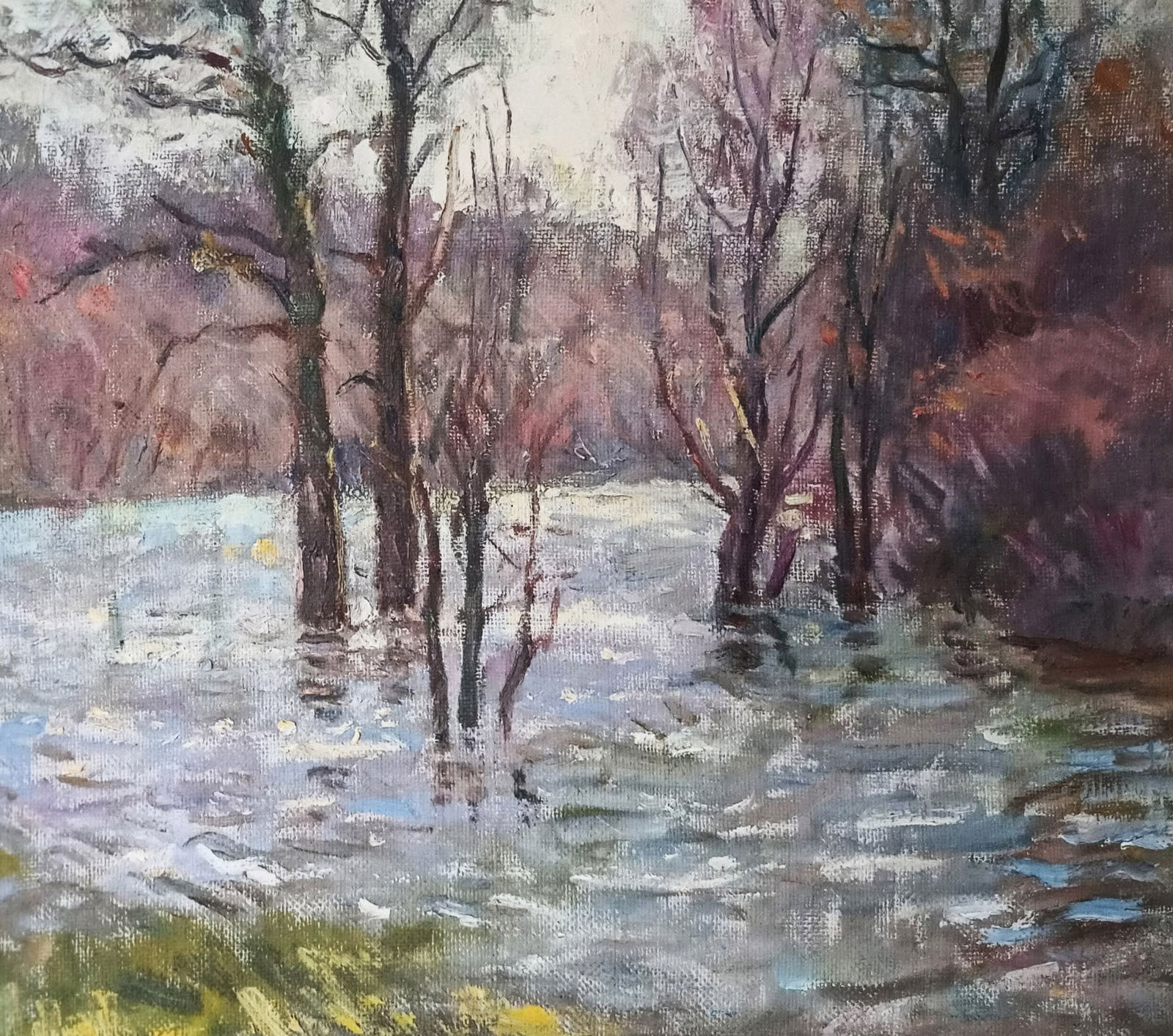 Oil painting Spring by honored painter Ukrainian Vasyl K. - 6