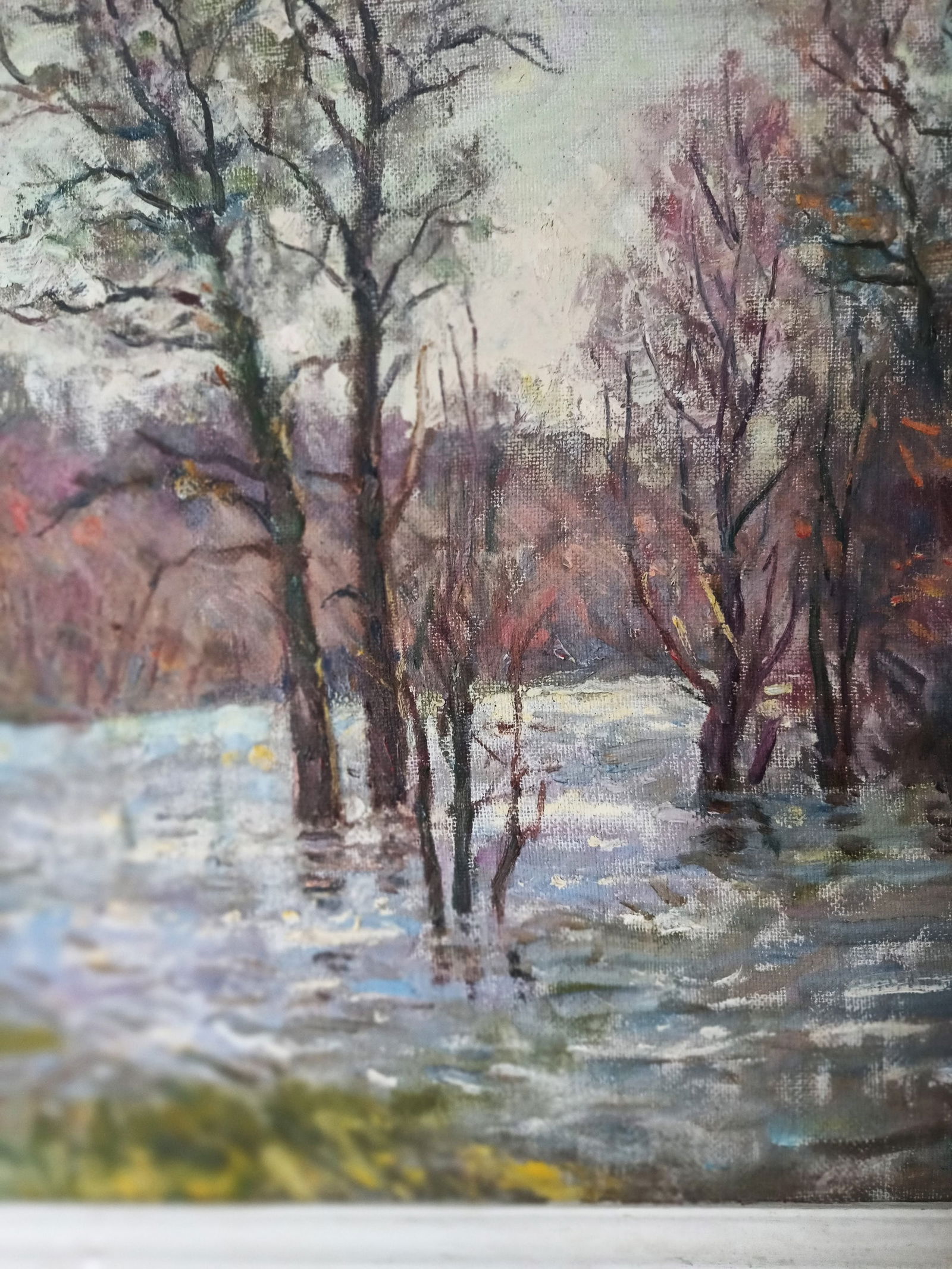 Oil painting Spring by honored painter Ukrainian Vasyl K. - 8