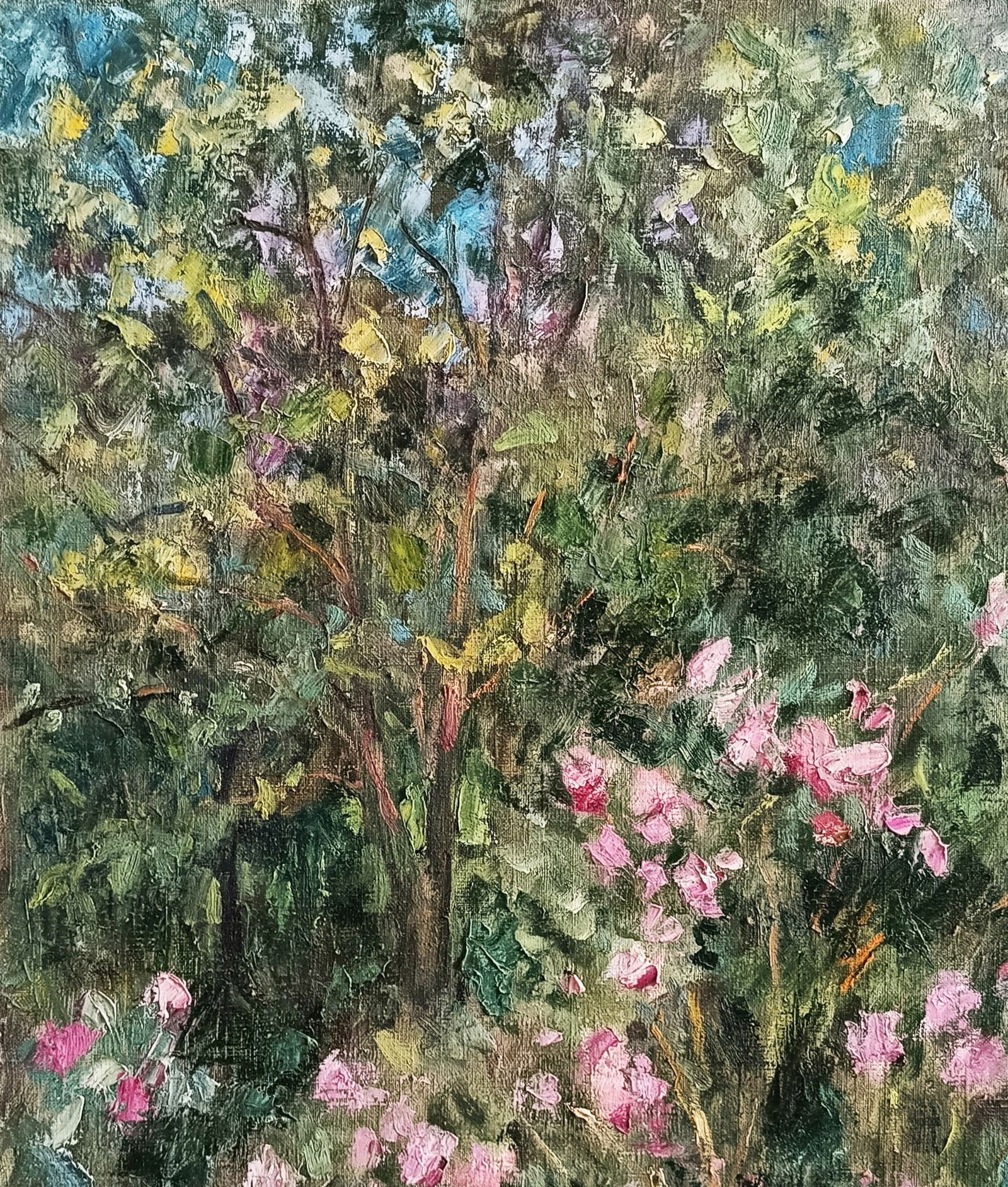 Oil painting Garden by honored painter Ukrainian Vasyl K. - 3