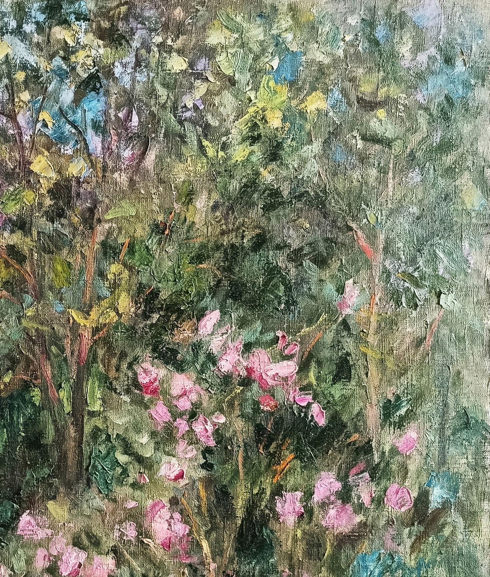 Oil painting Garden by honored painter Ukrainian Vasyl K. - 4