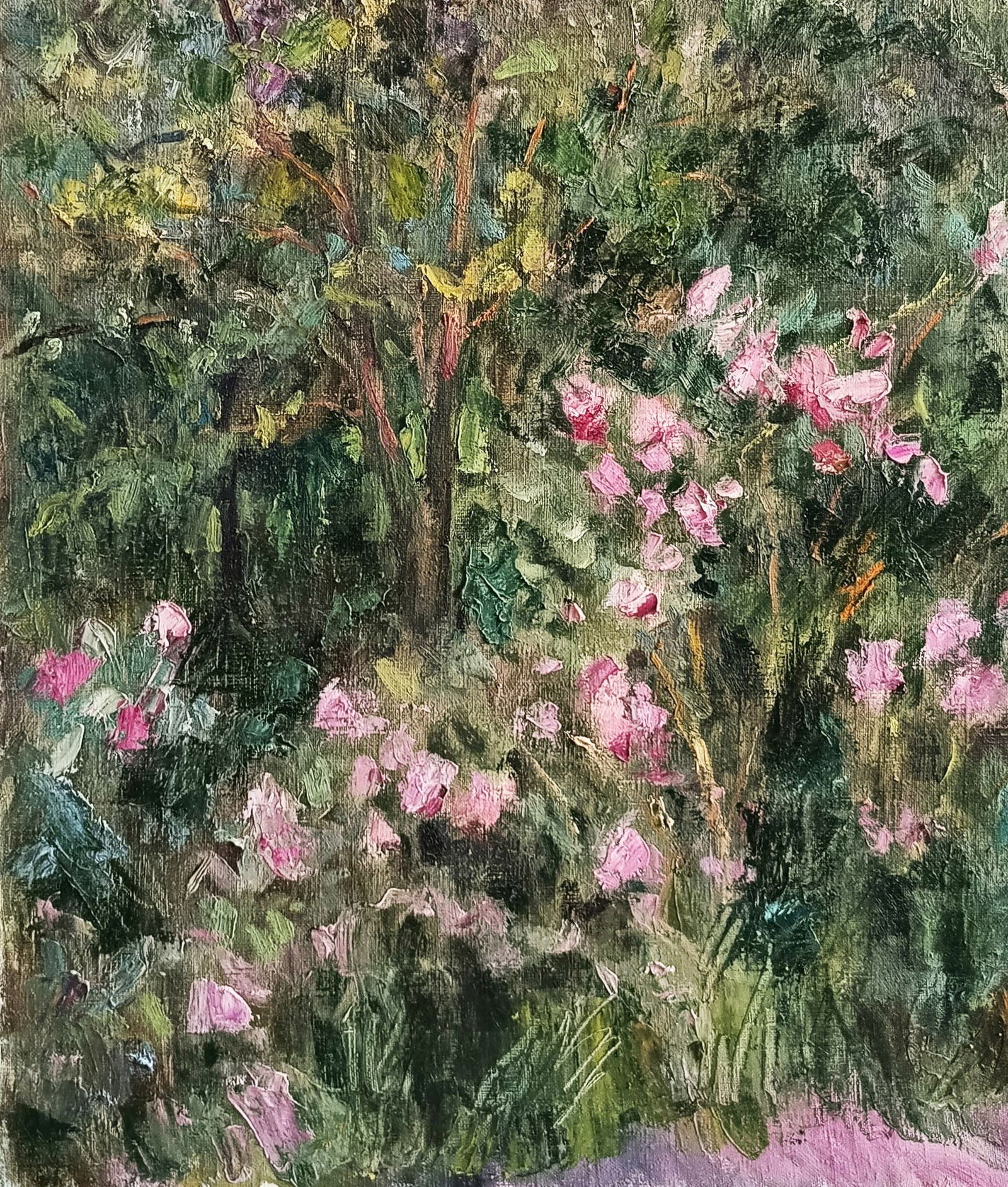 Oil painting Garden by honored painter Ukrainian Vasyl K. - 5