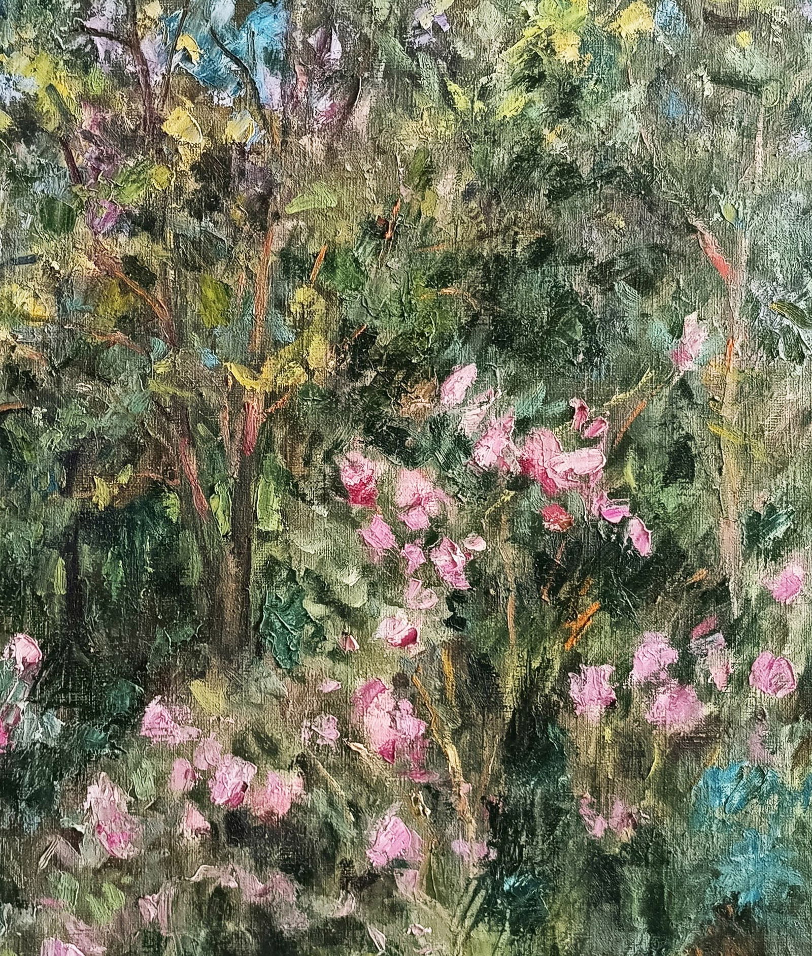 Oil painting Garden by honored painter Ukrainian Vasyl K. - 7