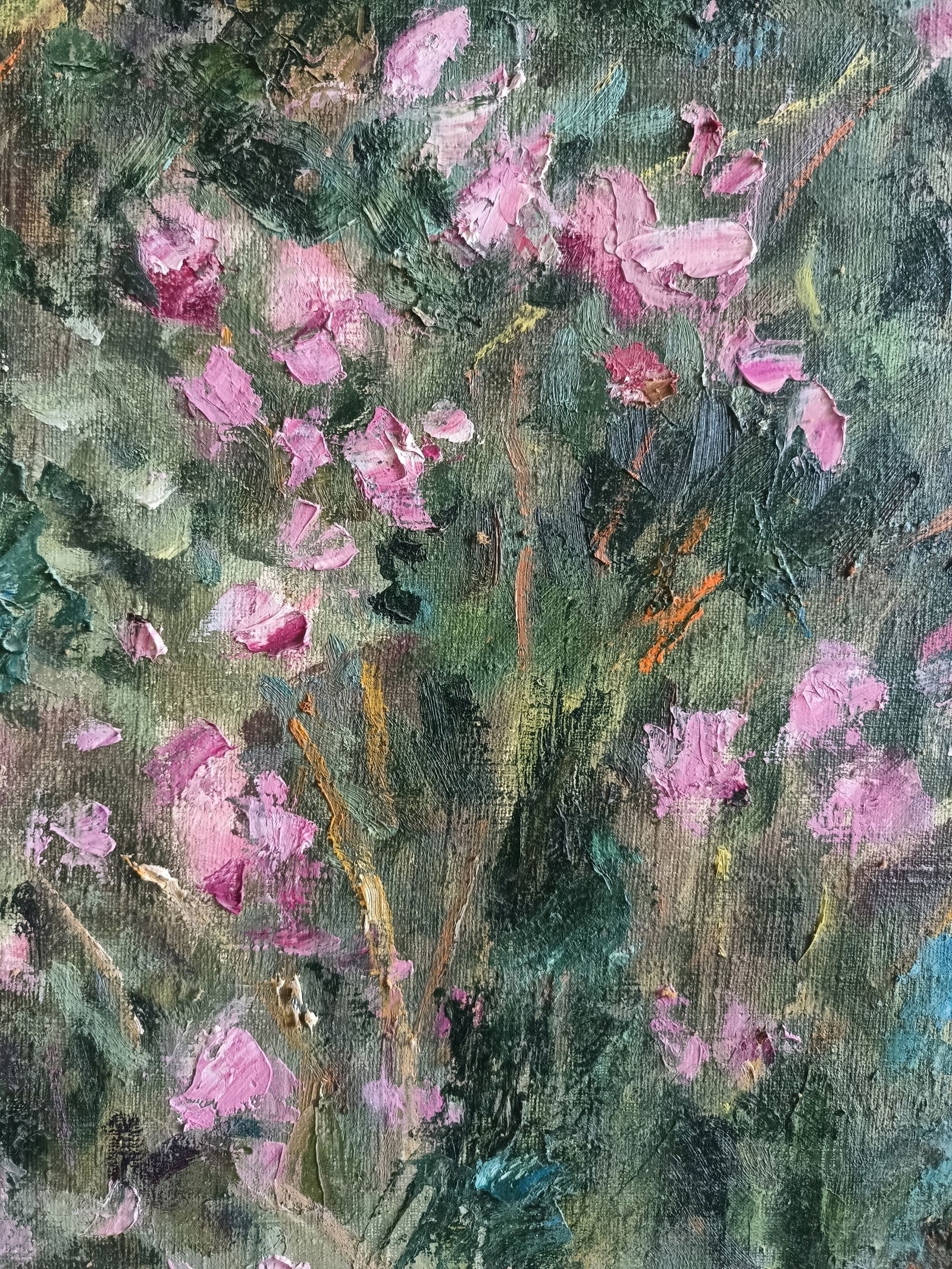 Oil painting Garden by honored painter Ukrainian Vasyl K. - 9