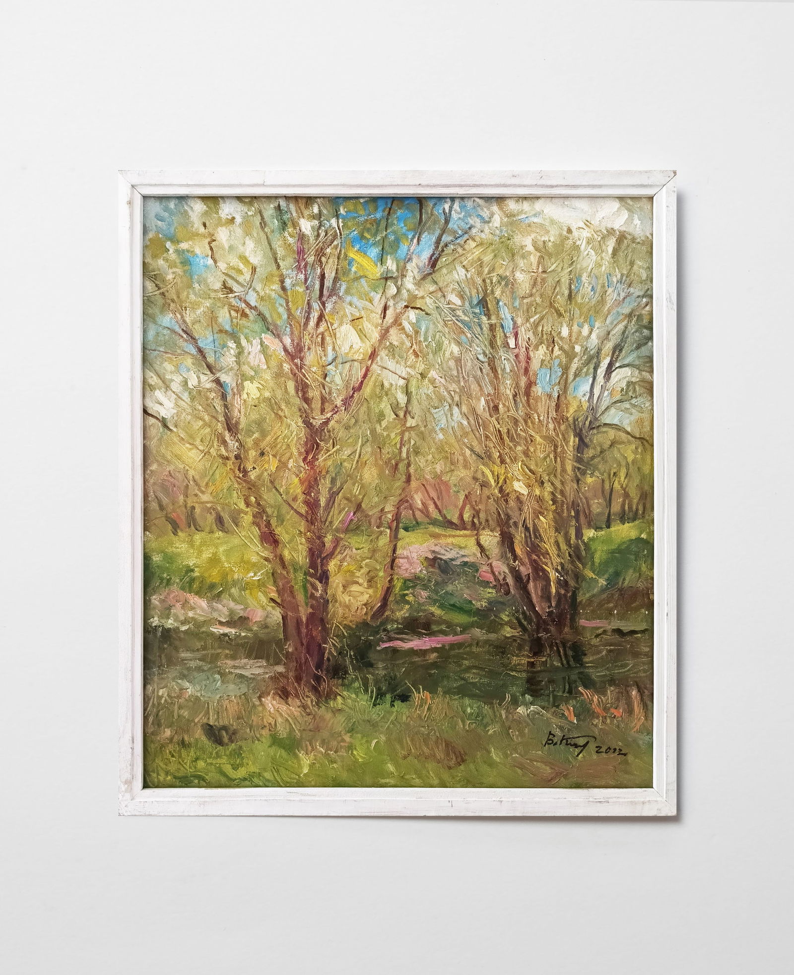 Oil painting Spring by honored painter Ukrainian Vasyl K. - 2