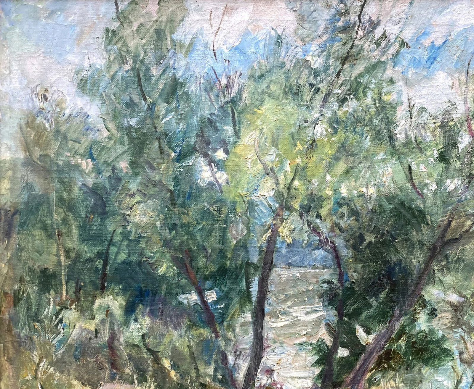 Oil painting Near river by honored painter Ukrainian Vasyl K. - 5