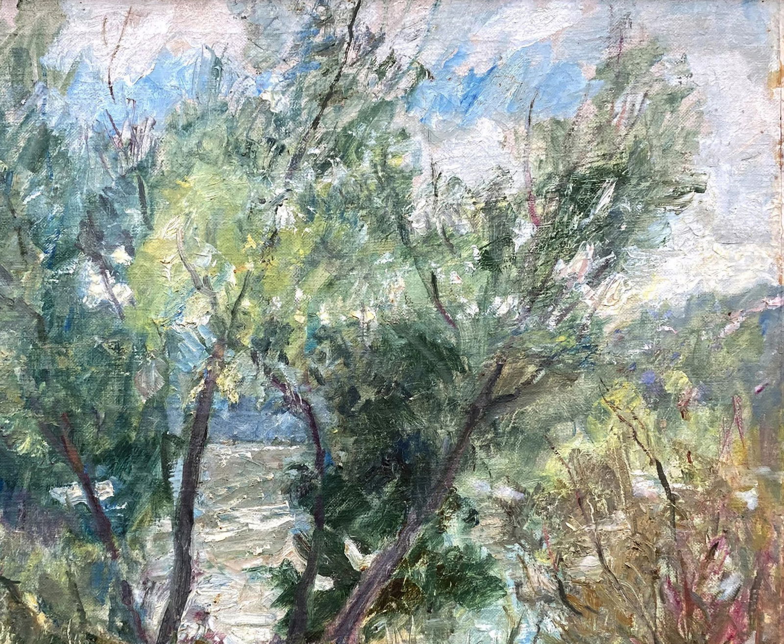 Oil painting Near river by honored painter Ukrainian Vasyl K. - 6