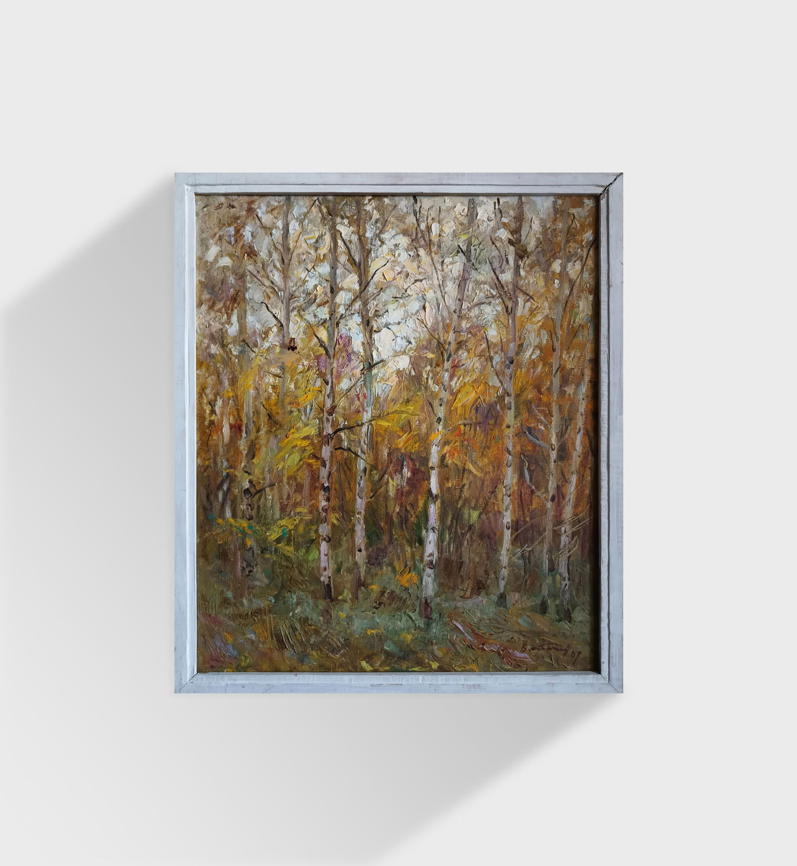 Oil painting Trees by honored painter Ukrainian Vasyl K. - 3