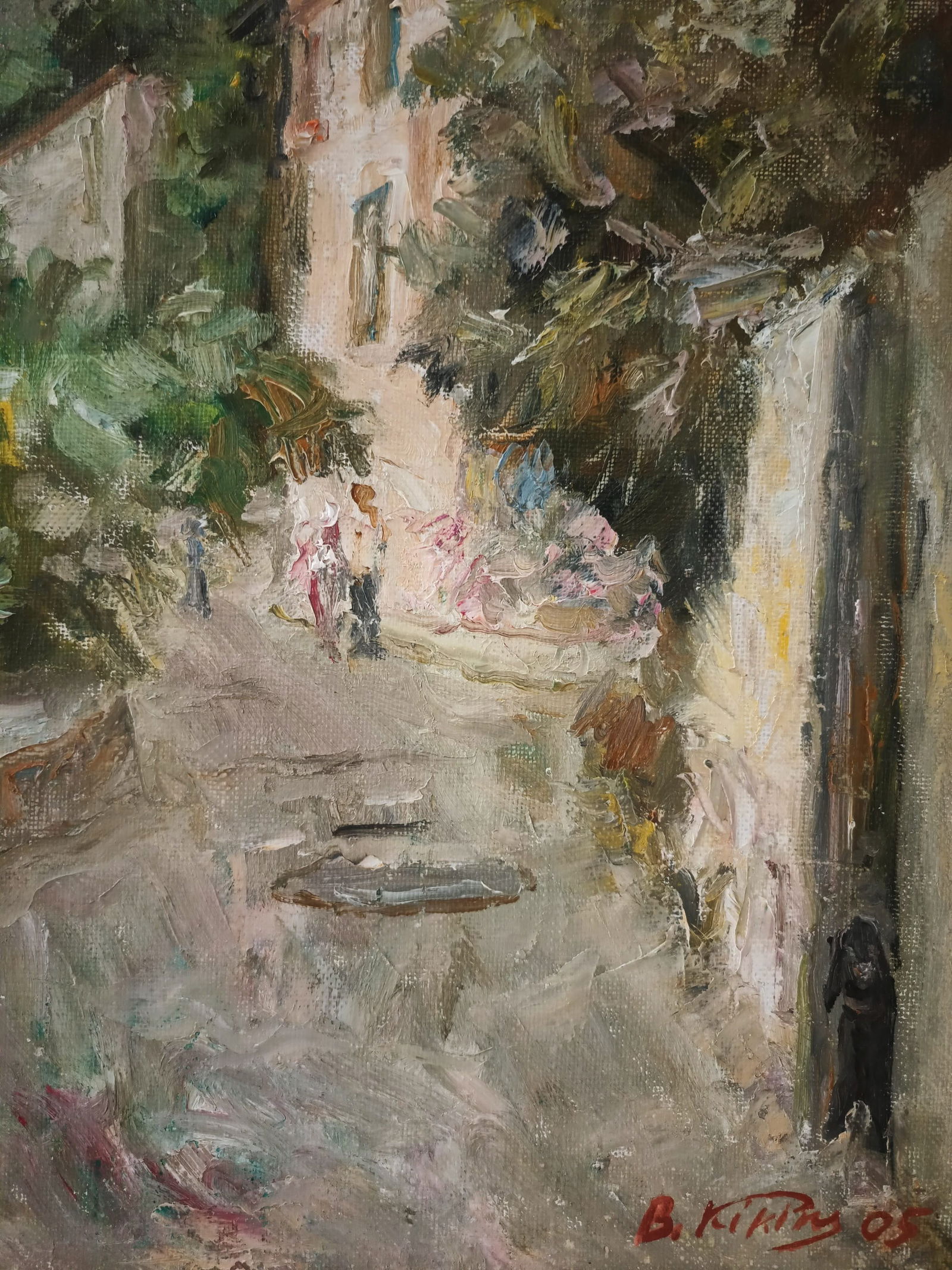 Oil painting Houses by honored painter Ukrainian Vasyl K. - 3