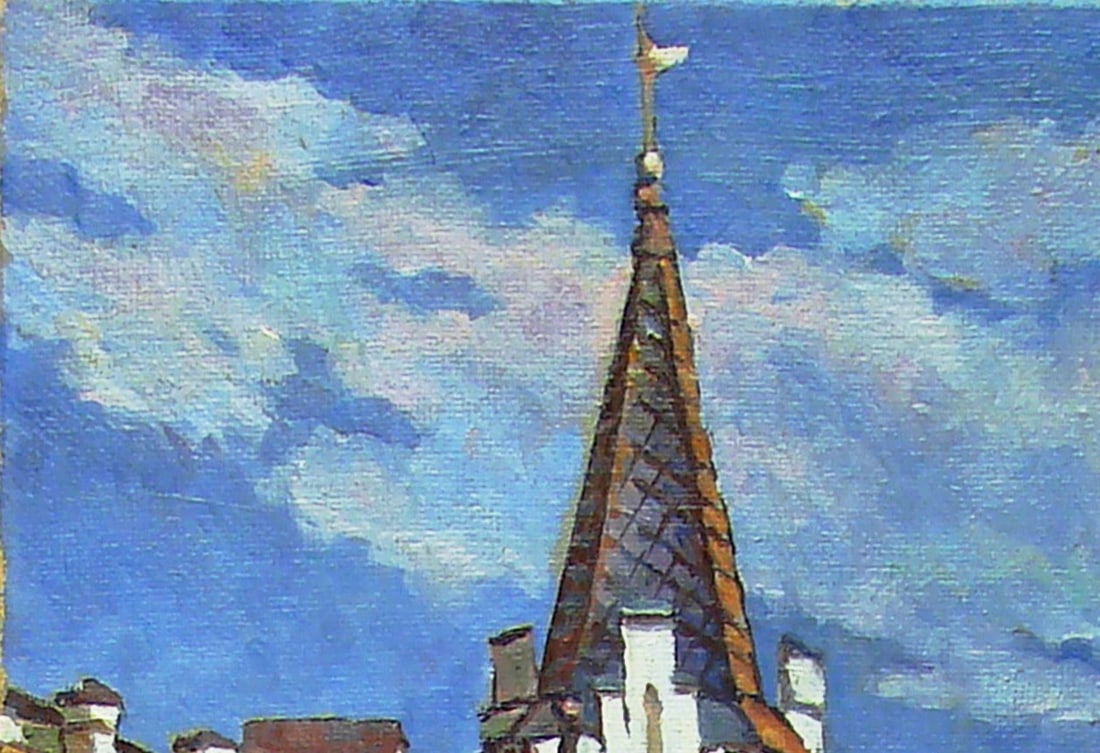 Oil painting Andreevsky Descent. Richard's Castle Valerii B - 5