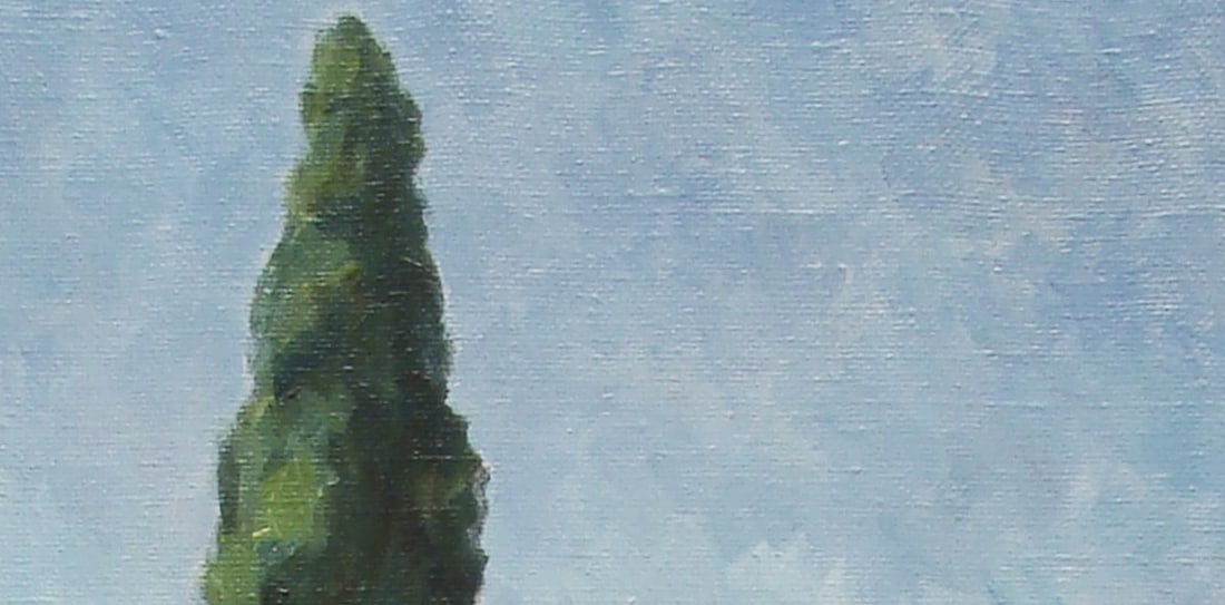 Oil painting Bachkovsky Monastery. Bulgaria Valerii B - 5