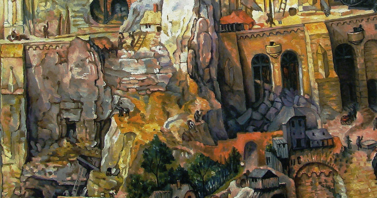 Oil painting Reproduction of the painting by Pieter Bruegel the Elder "Tower of Babel" Valerii B - 3