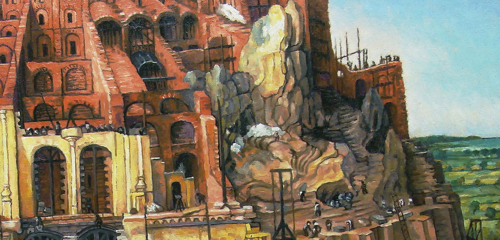 Oil painting Reproduction of the painting by Pieter Bruegel the Elder "Tower of Babel" Valerii B - 5