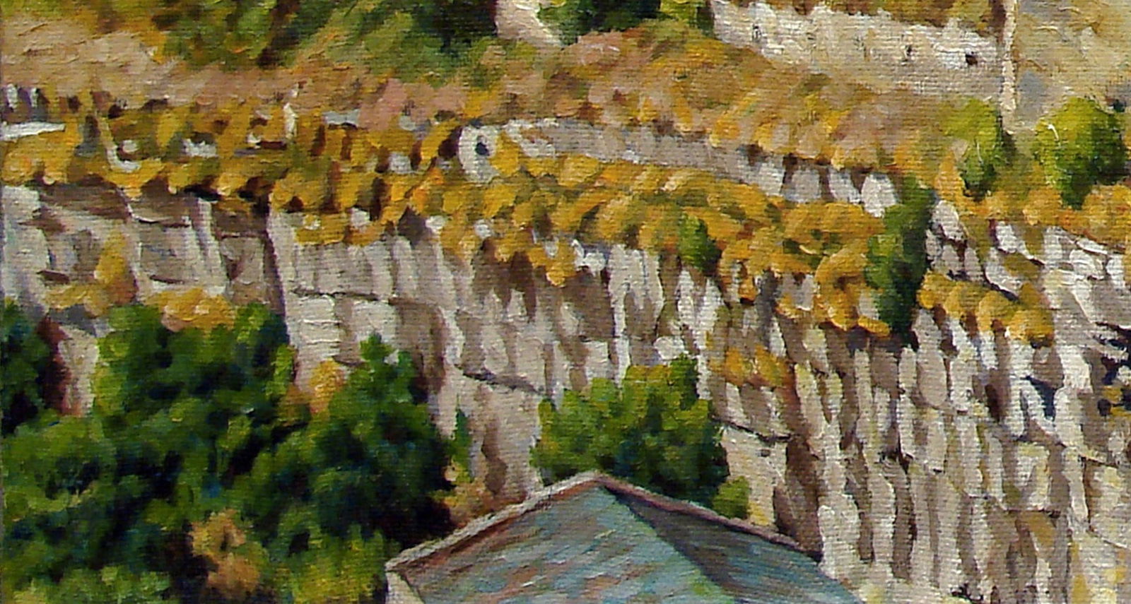 Oil painting Old fortress, Kamianets-Podilskyi Valerii B - 4