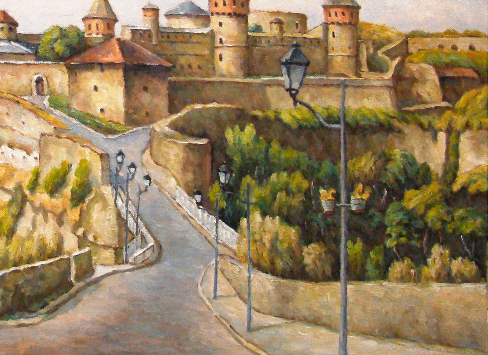 Oil painting Old fortress, Kamianets-Podilskyi Valerii B - 3
