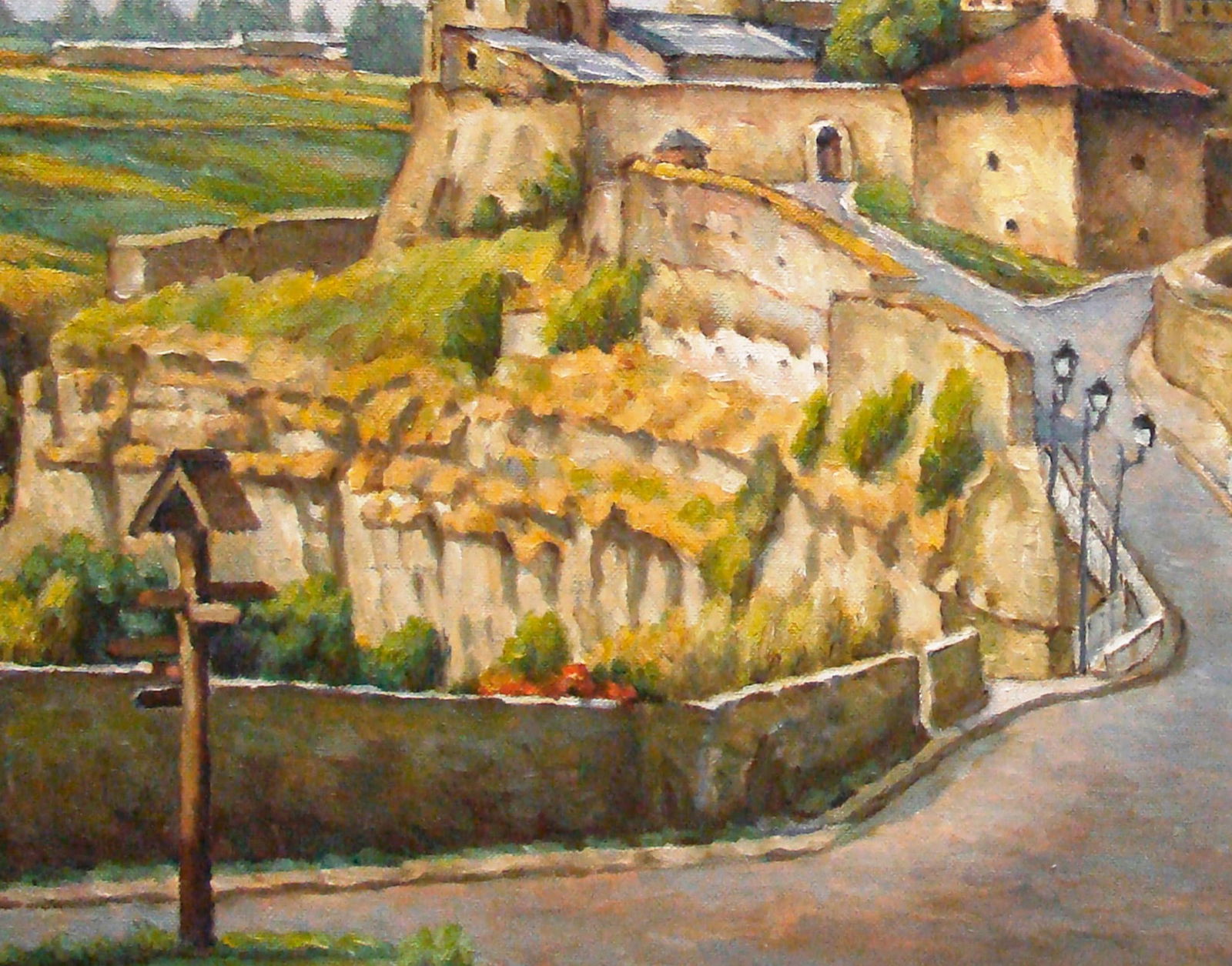 Oil painting Old fortress, Kamianets-Podilskyi Valerii B - 4
