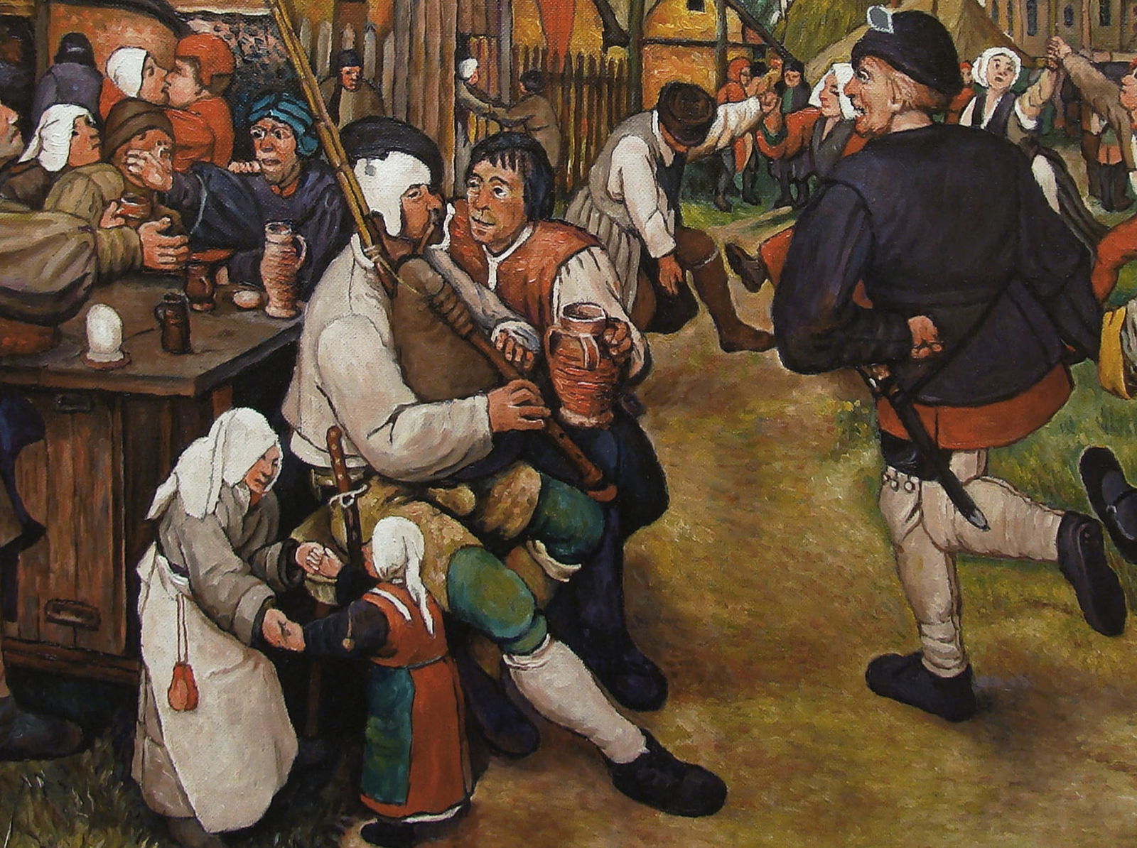 Oil painting Reproduction of the painting by Pieter Bruegel the Elder "Peasant Dance" Valerii B - 3