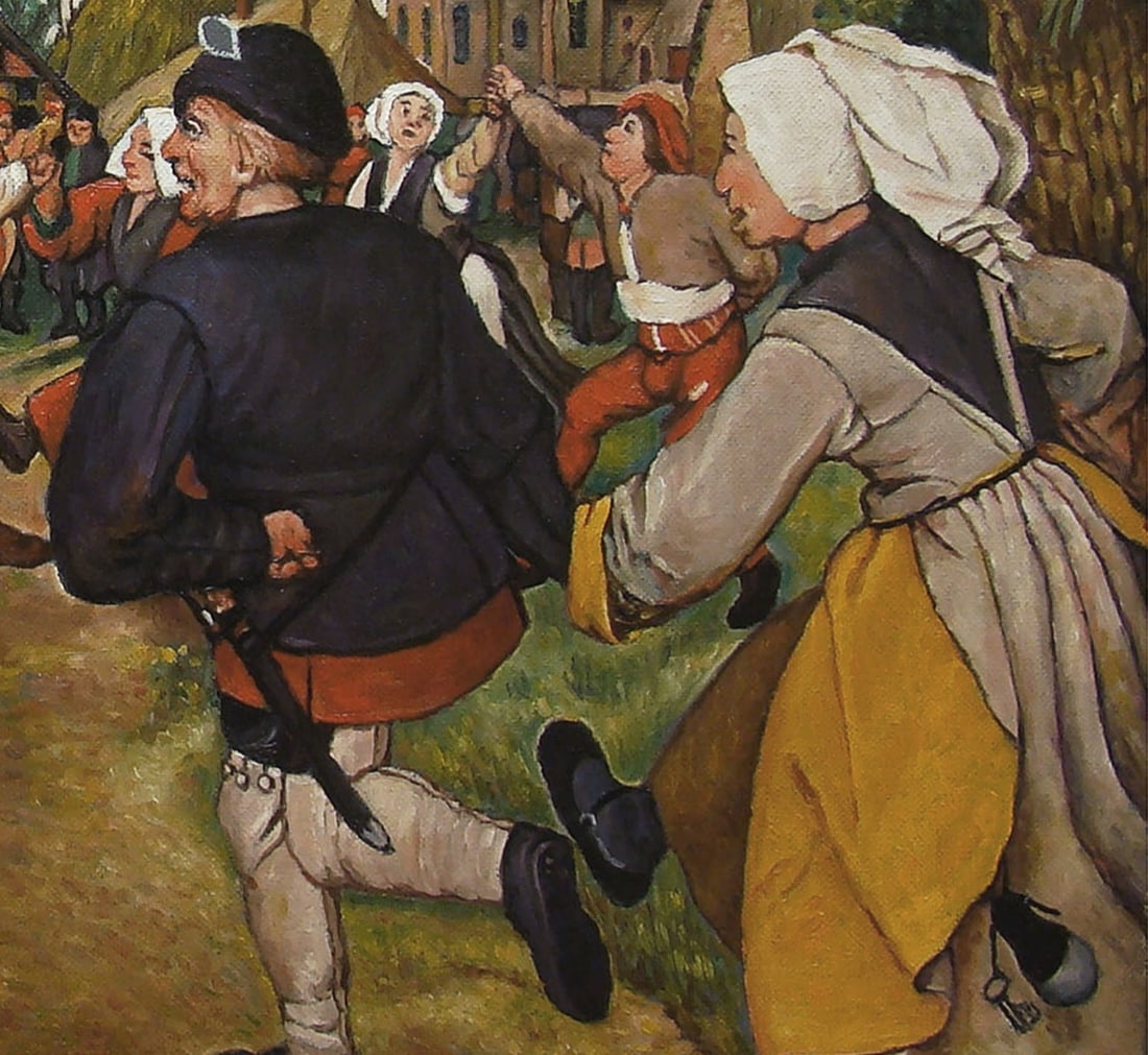 Oil painting Reproduction of the painting by Pieter Bruegel the Elder "Peasant Dance" Valerii B - 4