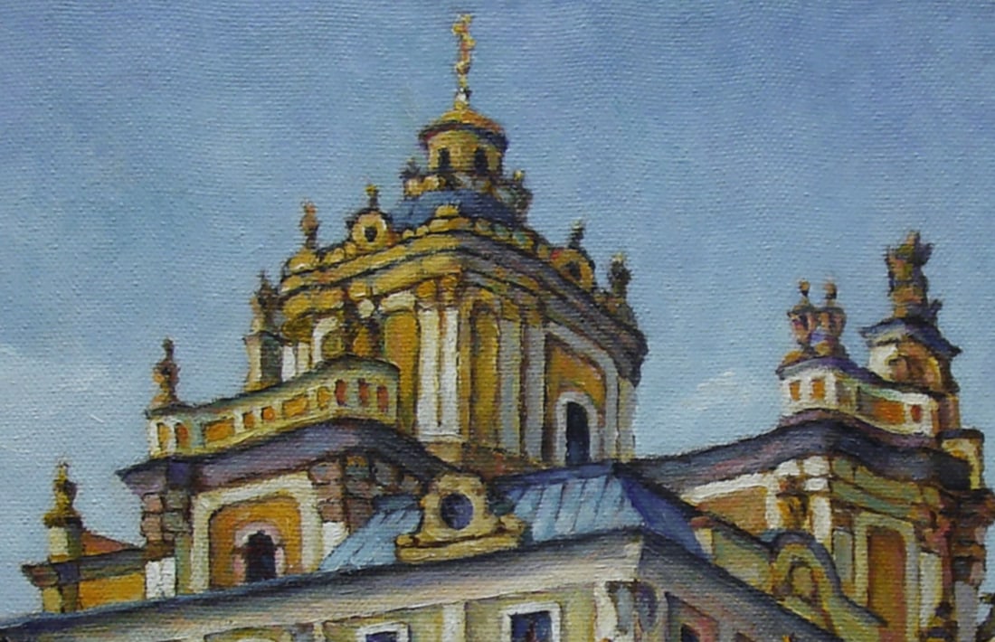 Oil painting St. George's Cathedral, Lviv Valerii B - 2