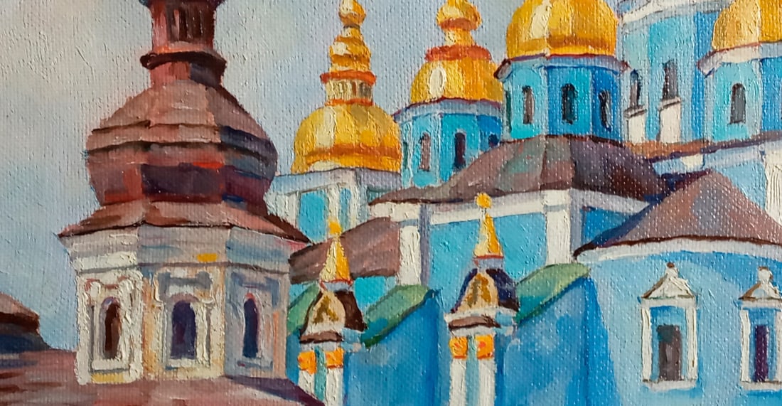 Oil painting St. Michael's Cathedral Valerii B - 2