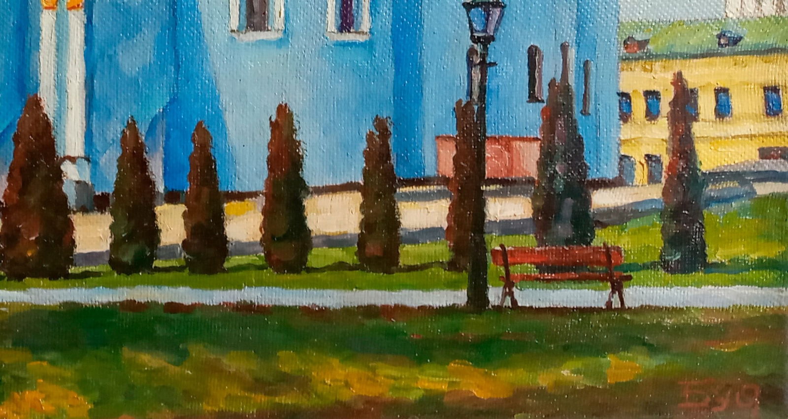 Oil painting St. Michael's Cathedral Valerii B - 3