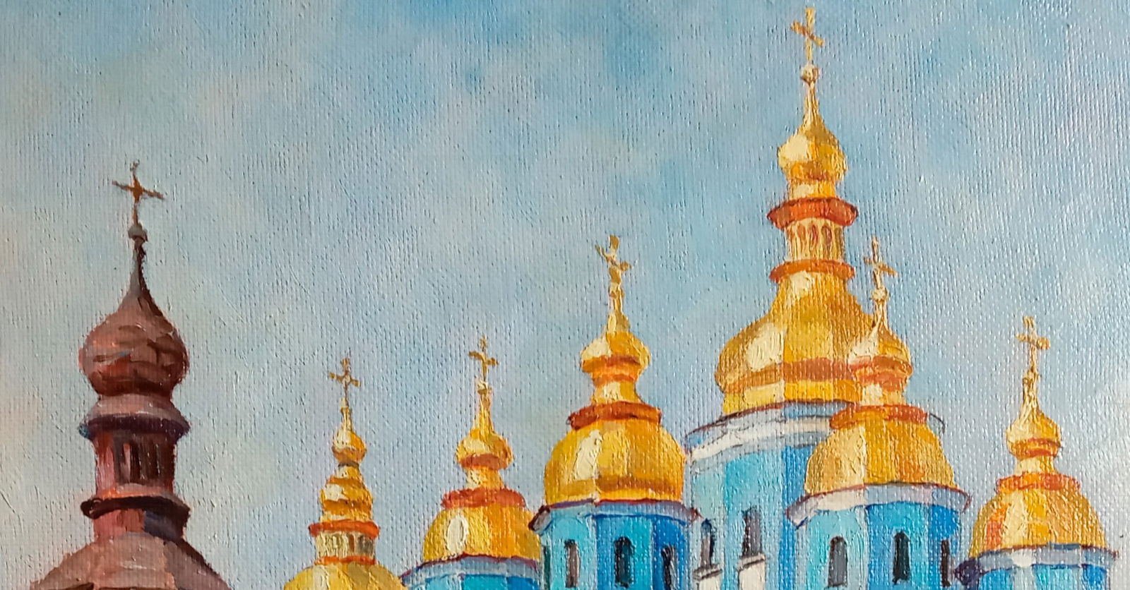 Oil painting St. Michael's Cathedral Valerii B - 5