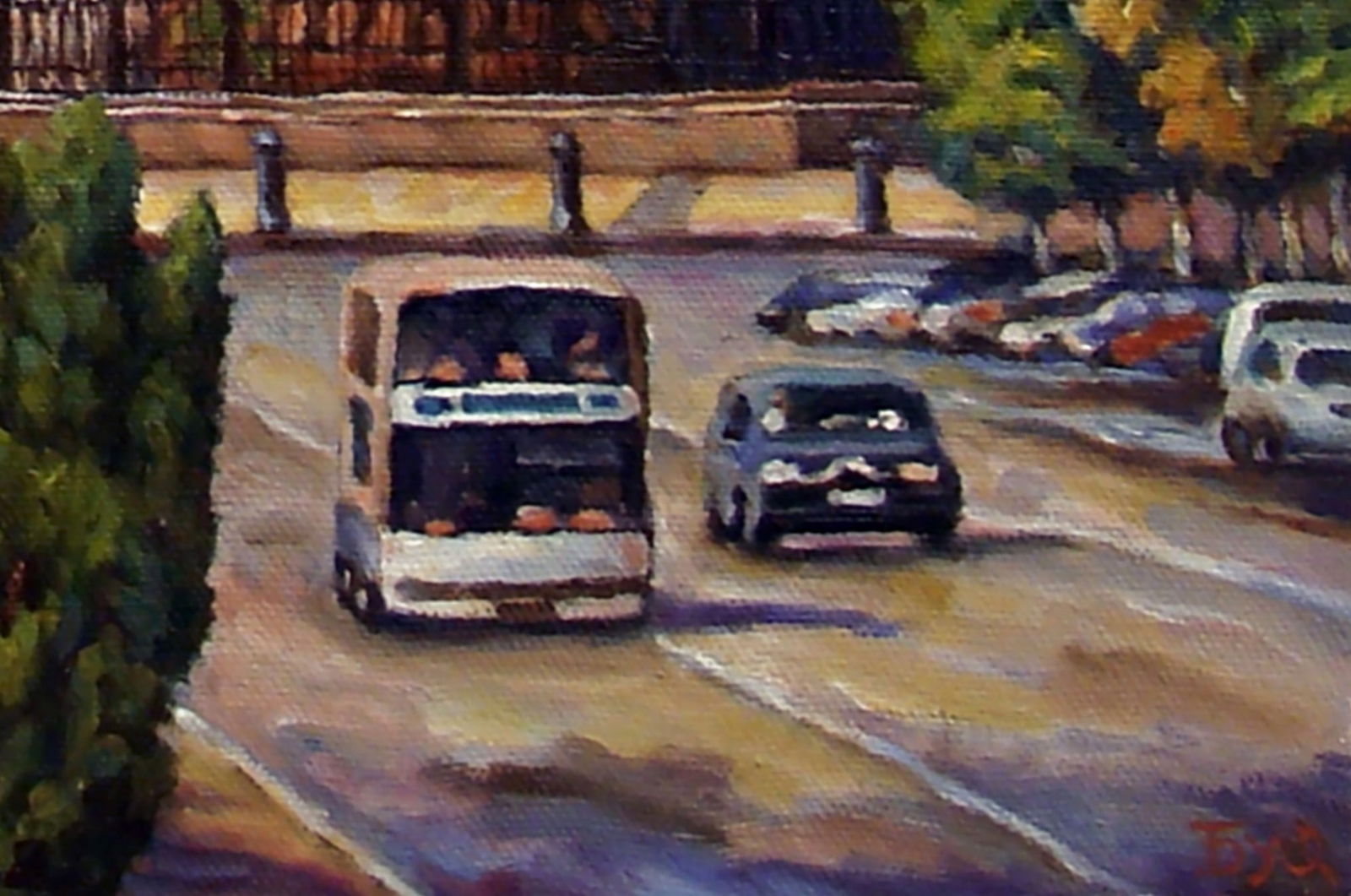 Oil painting Sofia Square Valerii B - 3