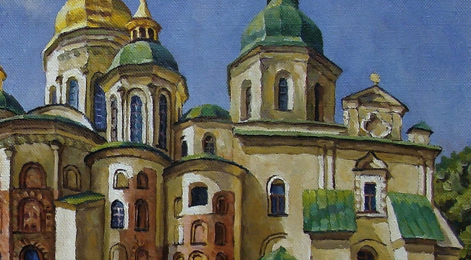Oil painting Sophia Cathedral Valerii B - 2