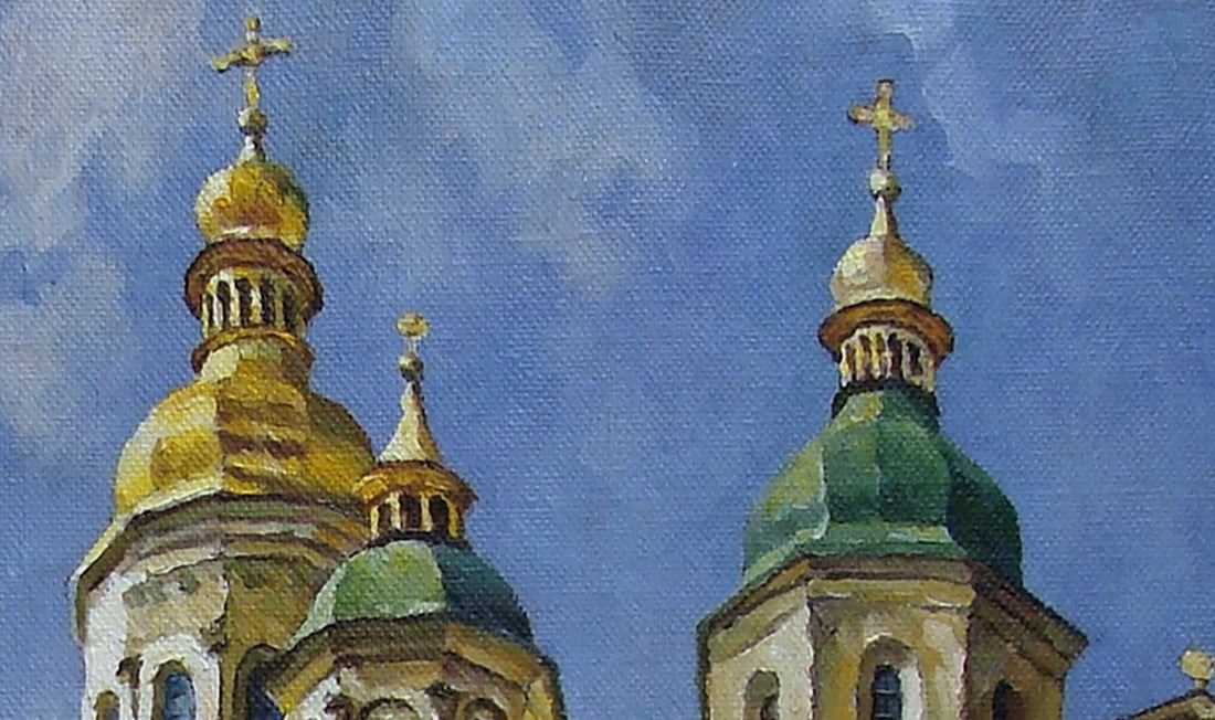 Oil painting Sophia Cathedral Valerii B - 5