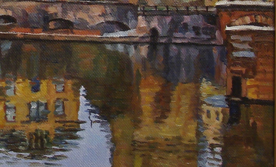 Oil painting Strasbourg, France Valerii B - 4