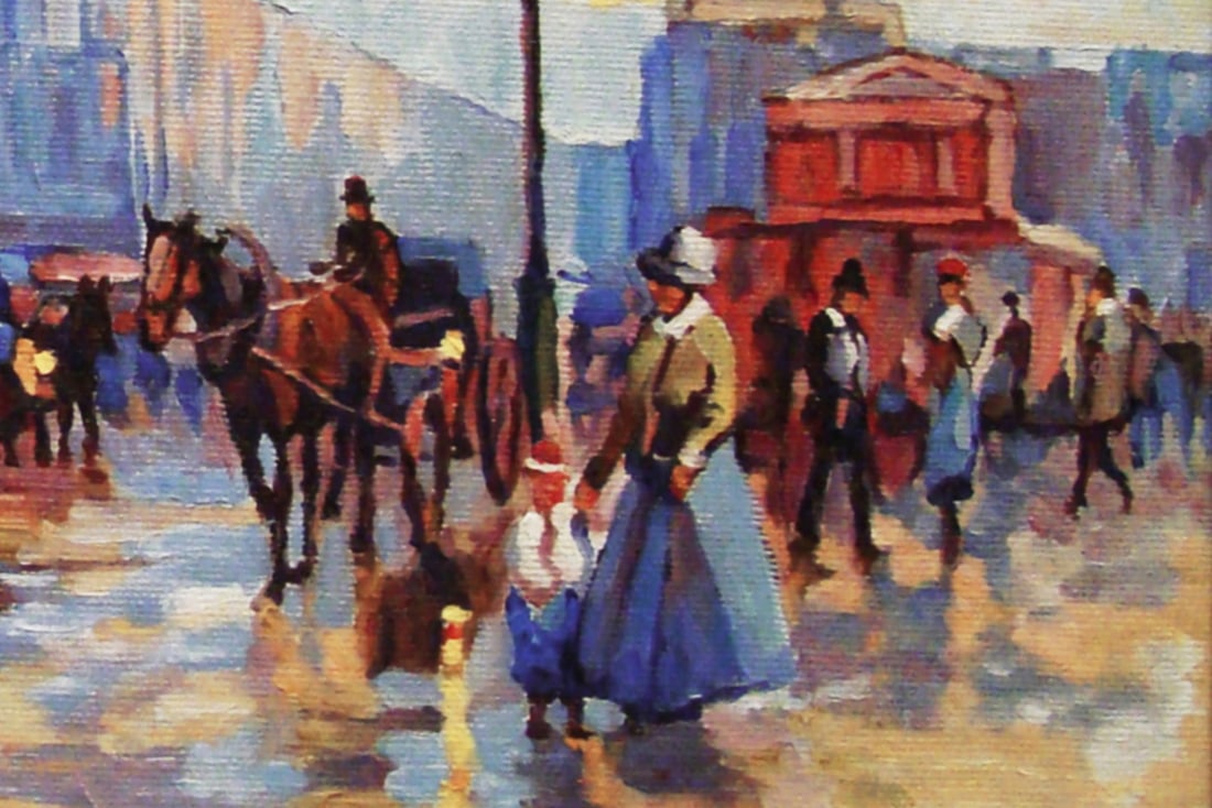 Oil painting Reproduction of A. Shalayev's painting "Theatrical Square" Valerii B - 2