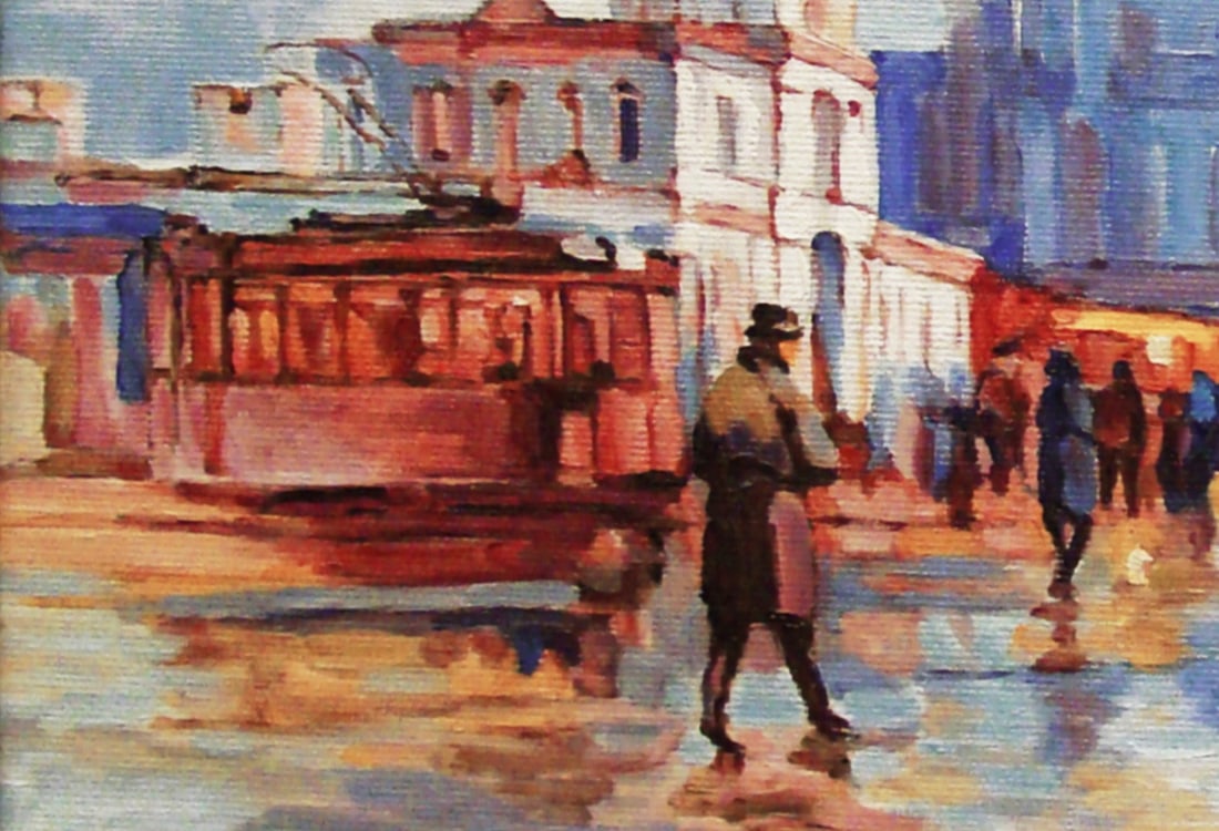 Oil painting Reproduction of A. Shalayev's painting "Theatrical Square" Valerii B - 4