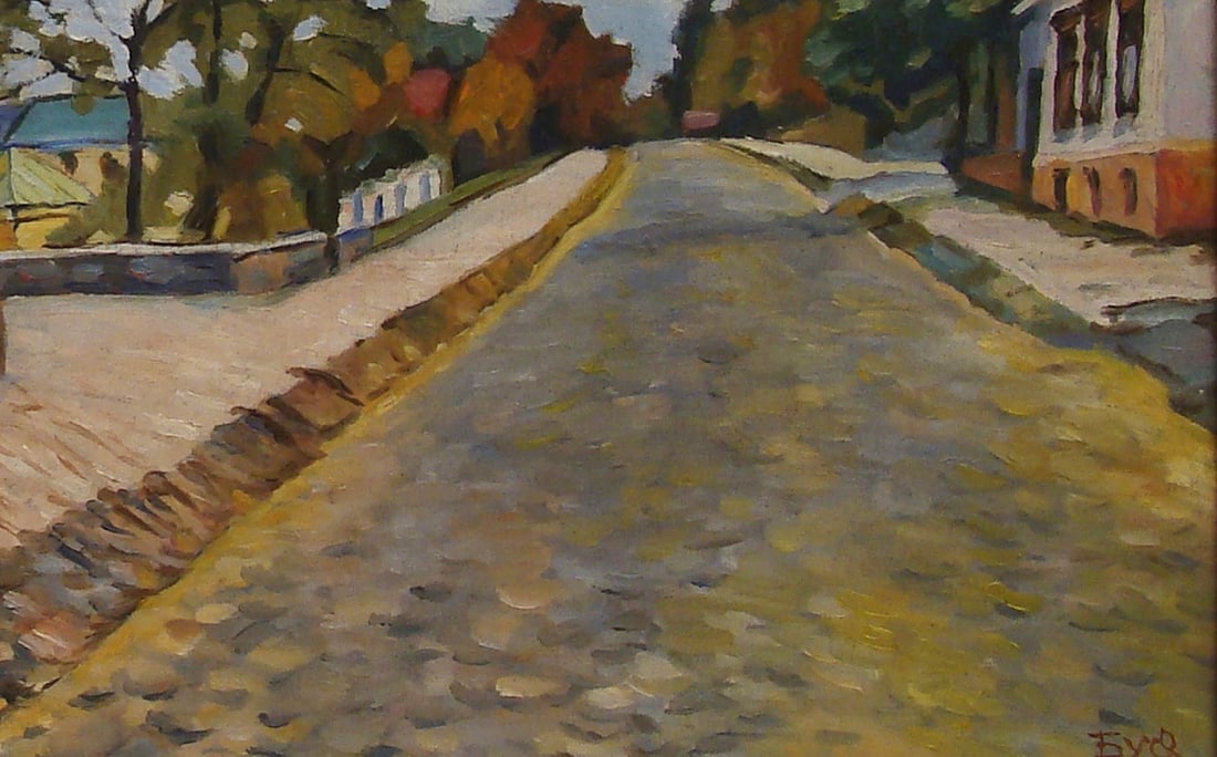 Oil painting Borichev Tok, Podol, Kyiv Valerii B - 3