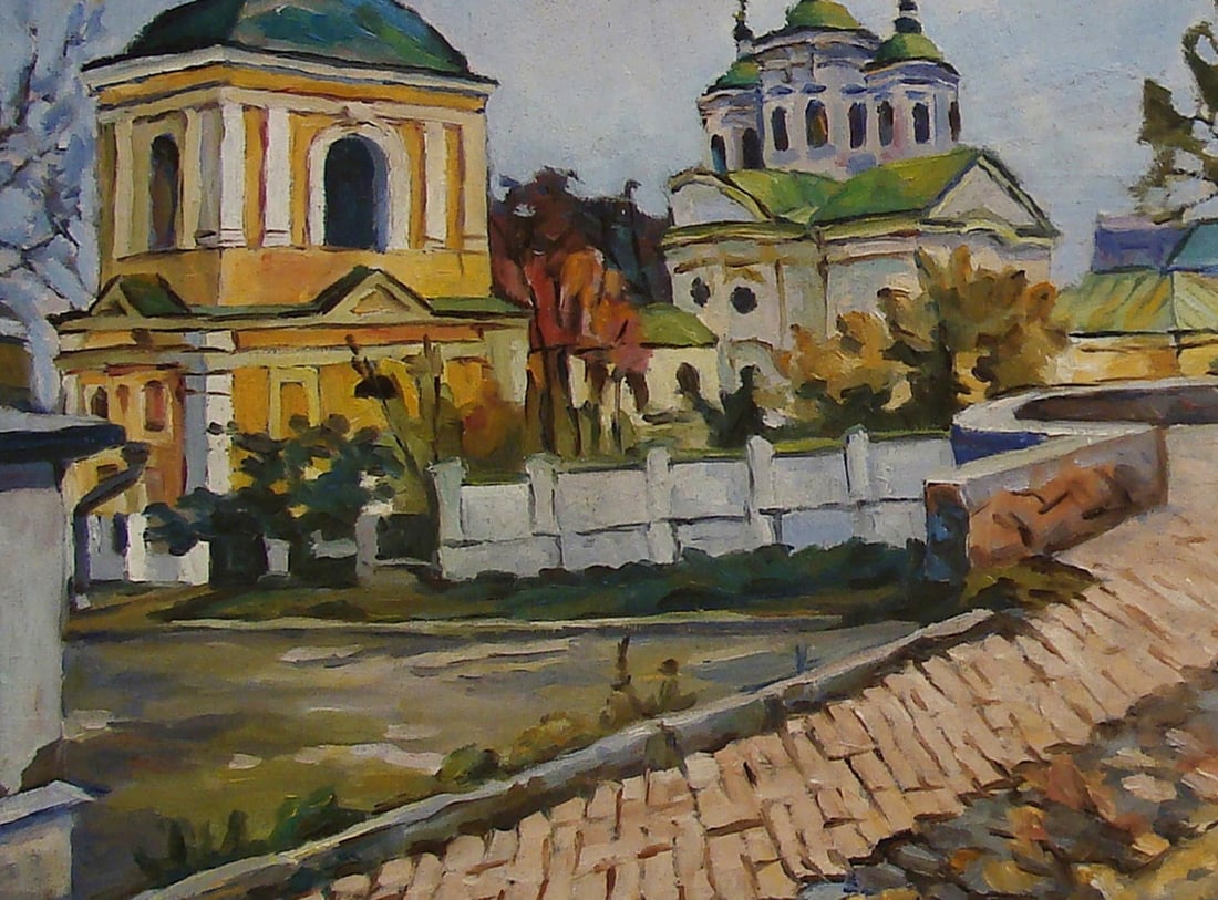 Oil painting Borichev Tok, Podol, Kyiv Valerii B - 4