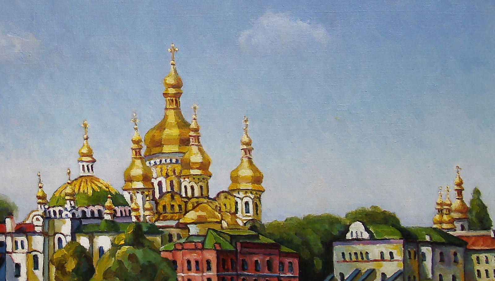 Oil painting Kiev-Pechersk Lavra 2 Valerii B - 2