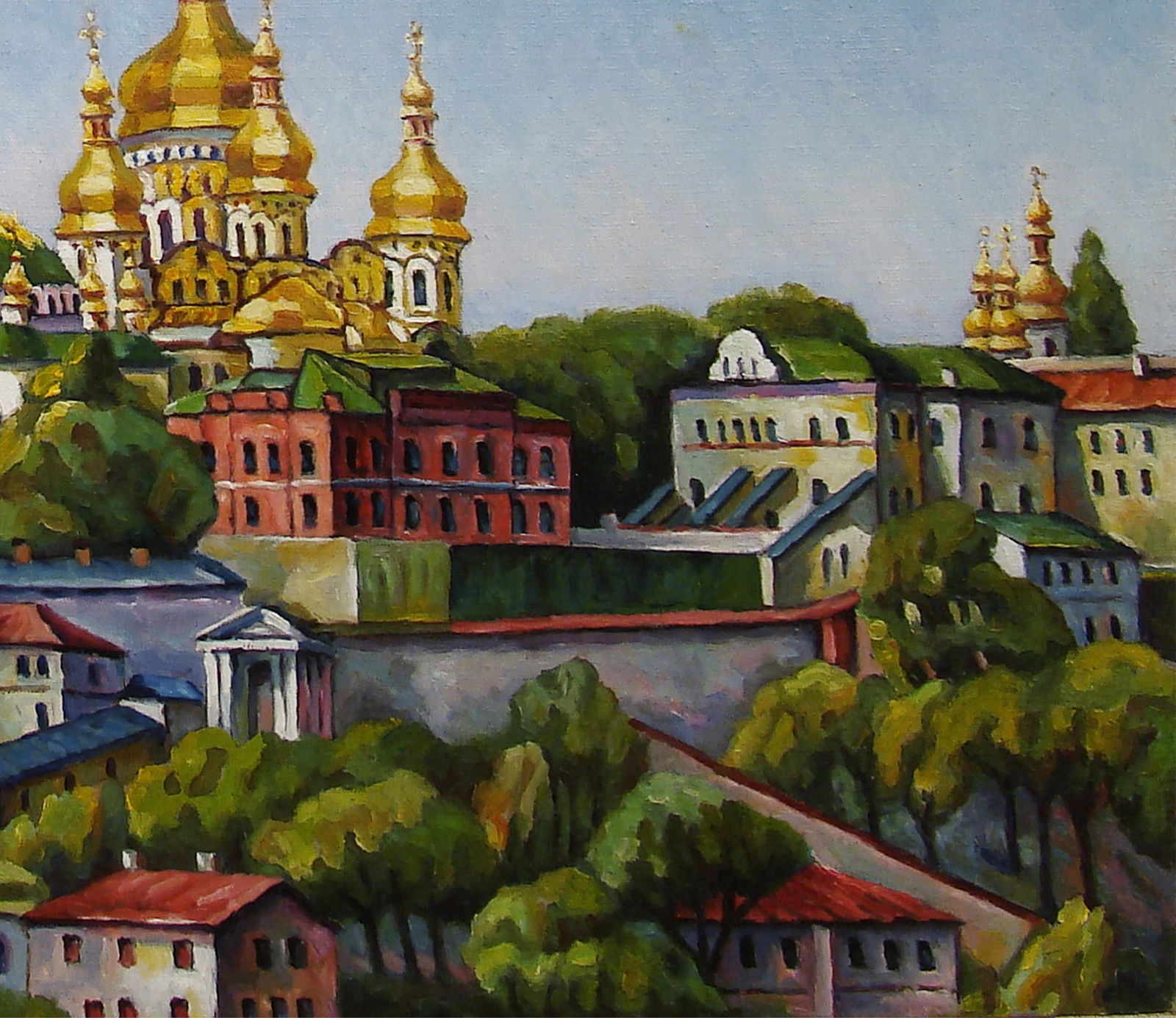 Oil painting Kiev-Pechersk Lavra 2 Valerii B - 3
