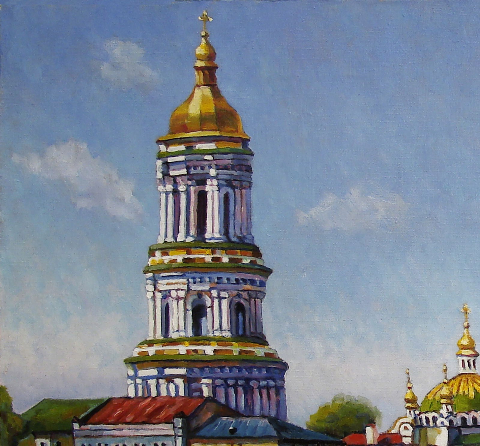 Oil painting Kiev-Pechersk Lavra 2 Valerii B - 5