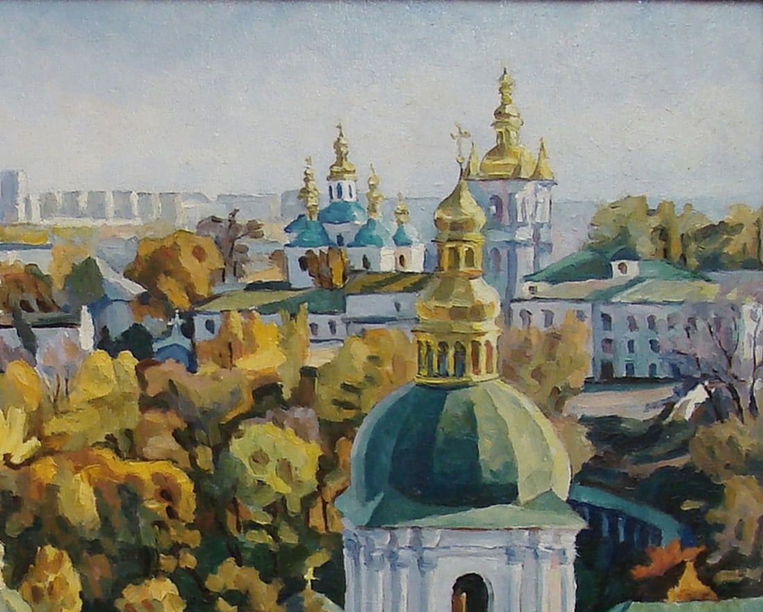 Oil painting Kiev-Pechersk Lavra 4 Valerii B - 2