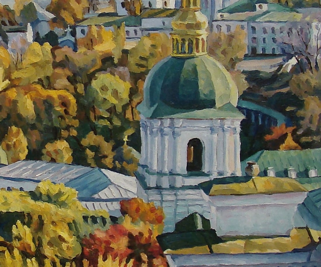 Oil painting Kiev-Pechersk Lavra 4 Valerii B - 3