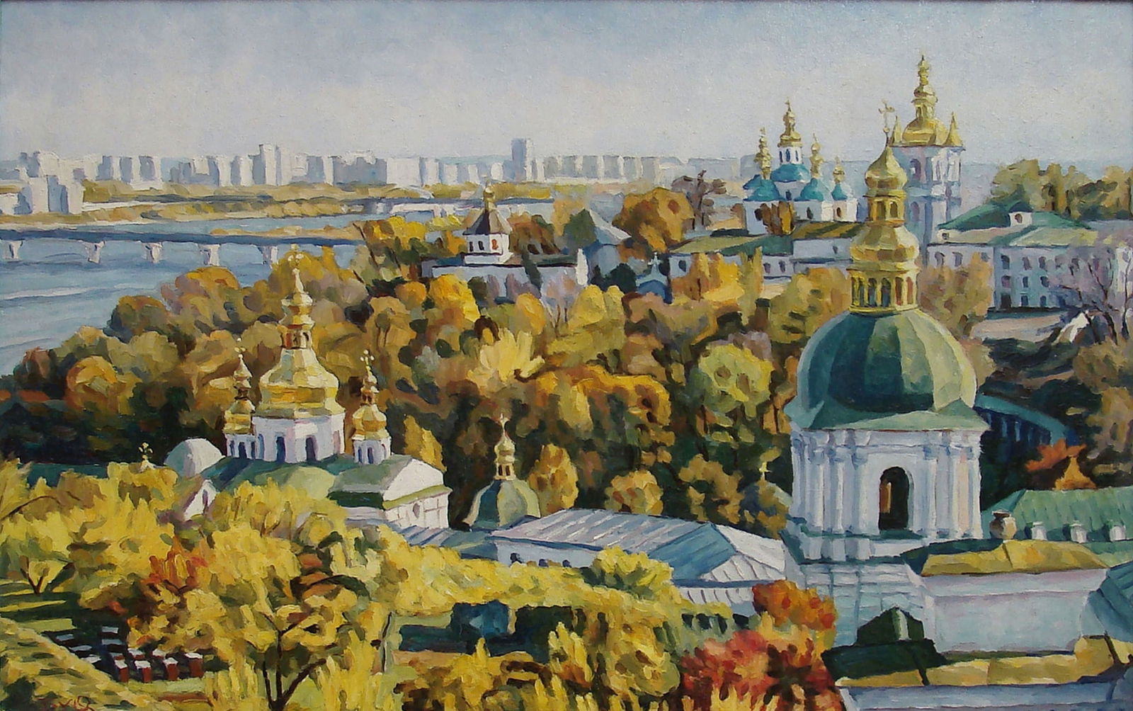 Oil painting Kiev-Pechersk Lavra 4 Valerii B - 5