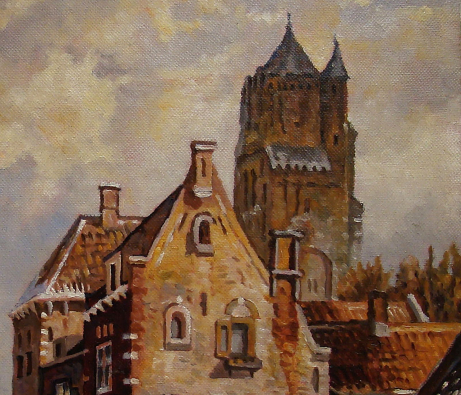 Oil painting Reproduction of Adrian Eversen's painting "Old Holland" Valerii B - 2