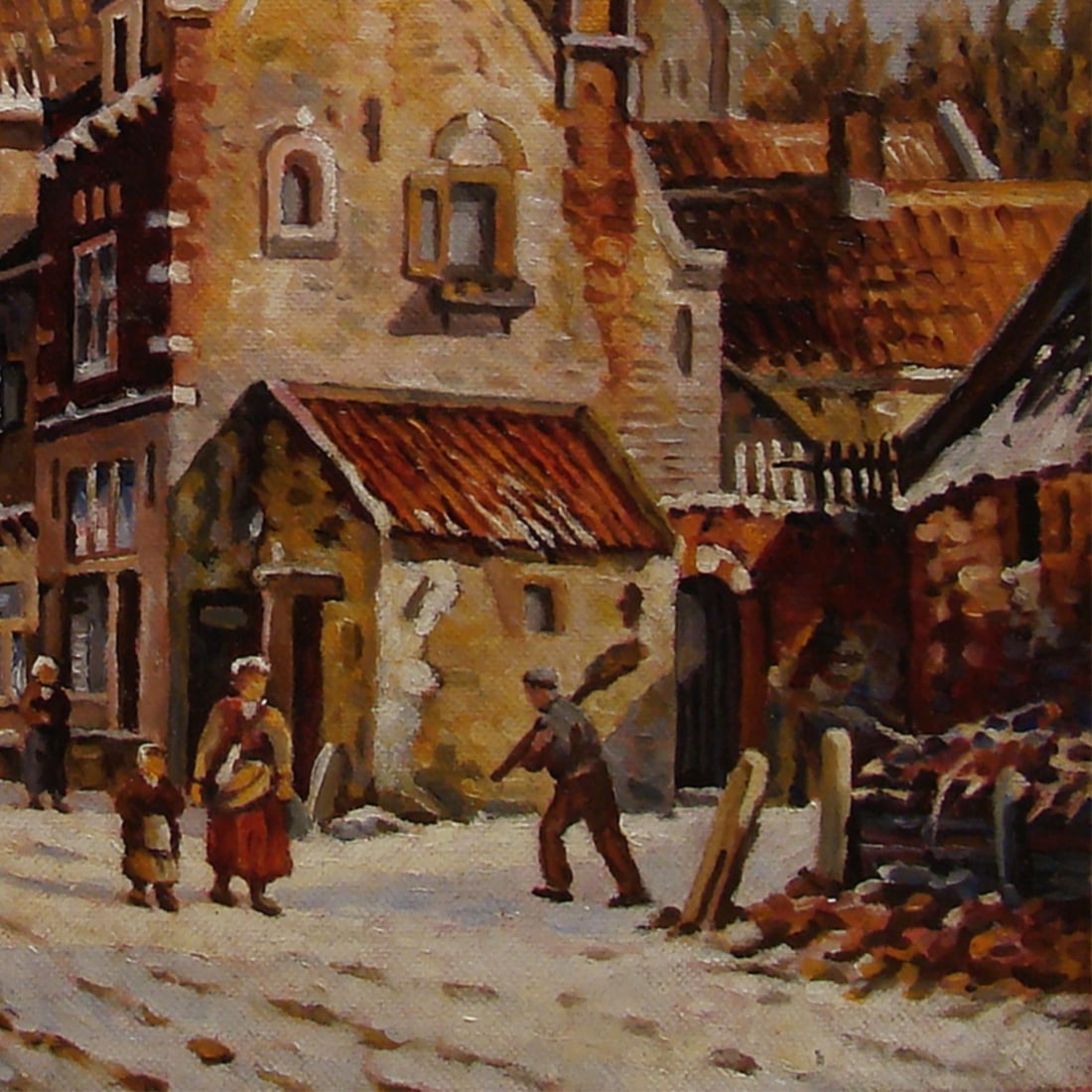 Oil painting Reproduction of Adrian Eversen's painting "Old Holland" Valerii B - 3