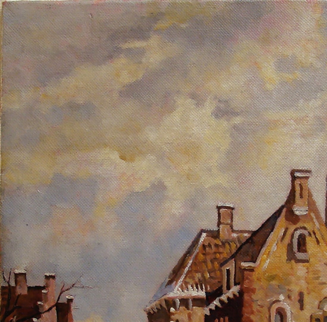 Oil painting Reproduction of Adrian Eversen's painting "Old Holland" Valerii B - 5