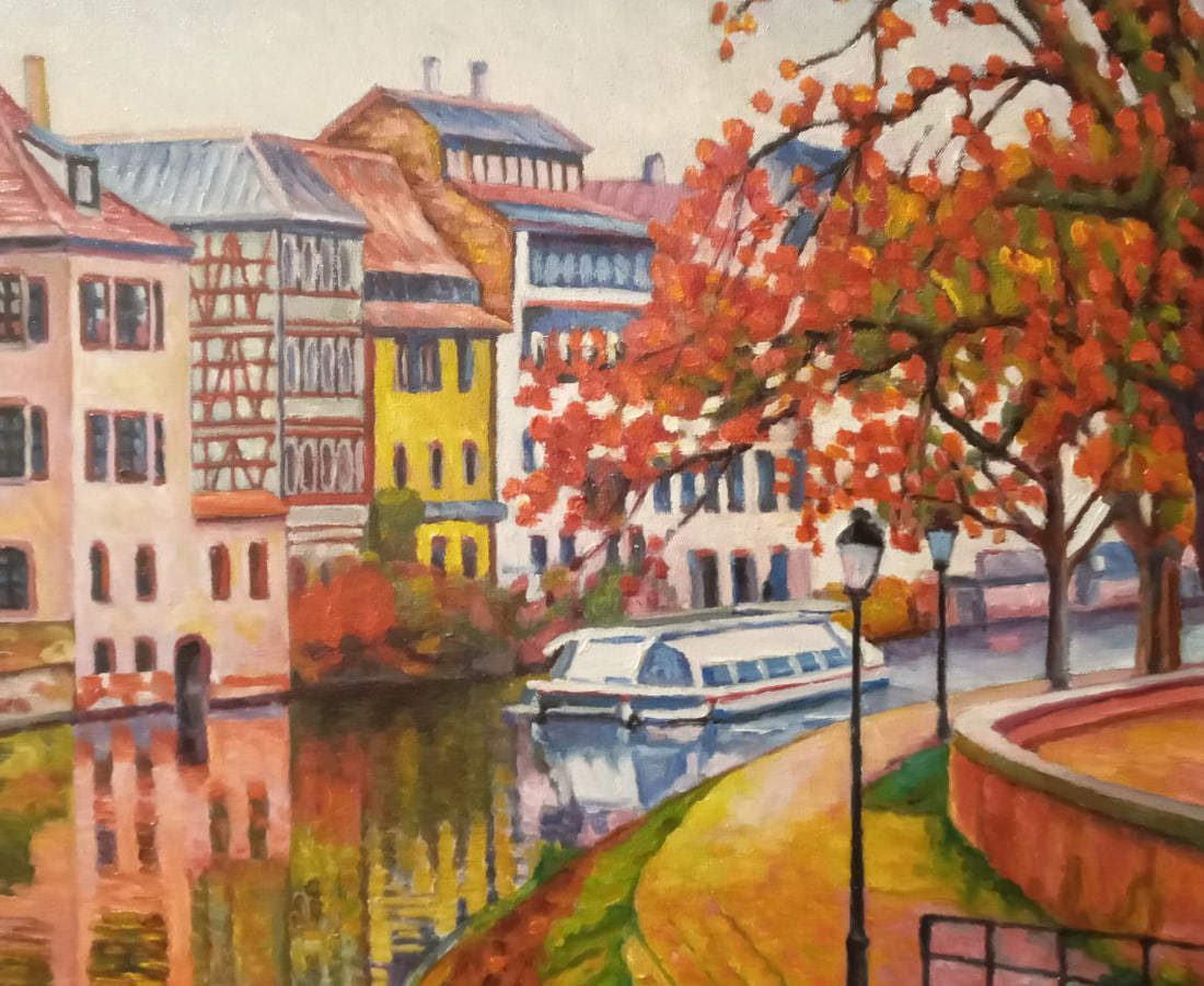 Oil painting France, Strasbourg Valerii B - 3