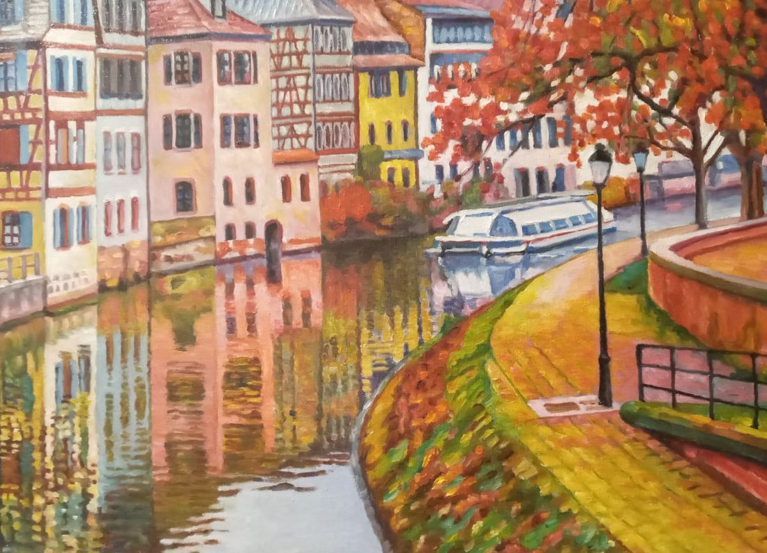Oil painting France, Strasbourg Valerii B - 5