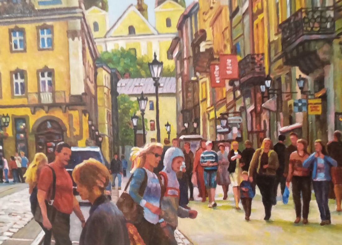 Oil painting Lviv, city sketches Valerii B - 4