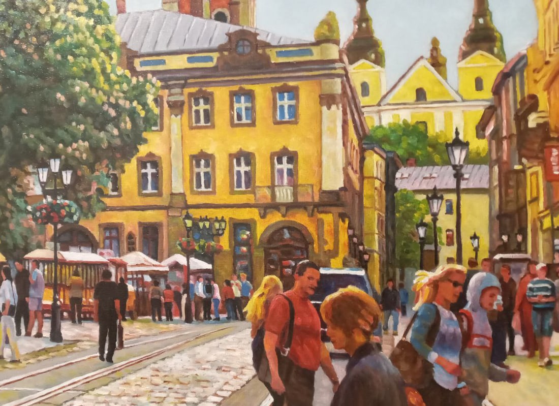 Oil painting Lviv, city sketches Valerii B - 5
