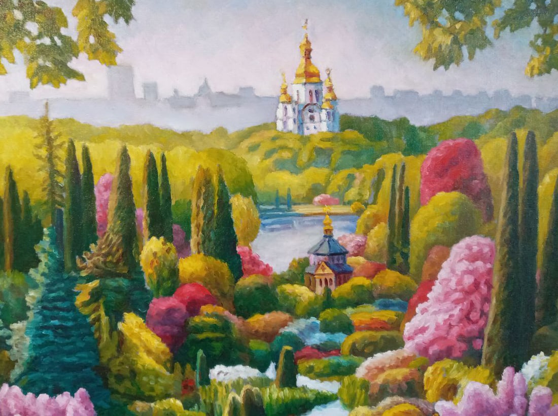 Oil painting Botanical garden Valerii B - 5