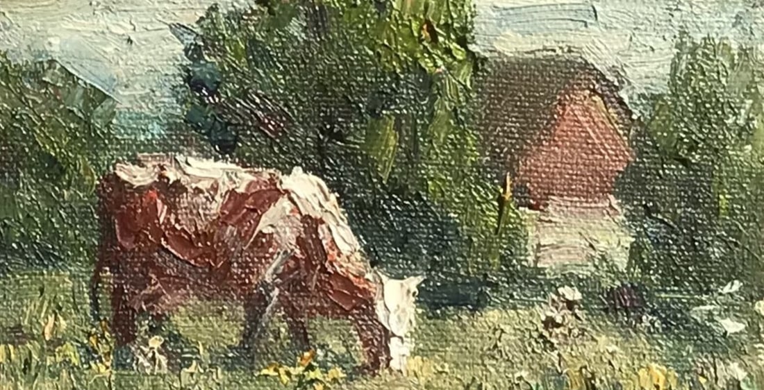 Oil painting Cow Leonid Kuzmenko - 2