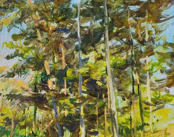Oil painting In the forest Oleksandr Oleksandrovich Nazarenko - 3