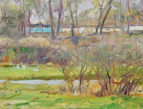 Oil painting evening Oleksandr Oleksandrovich Nazarenko - 8